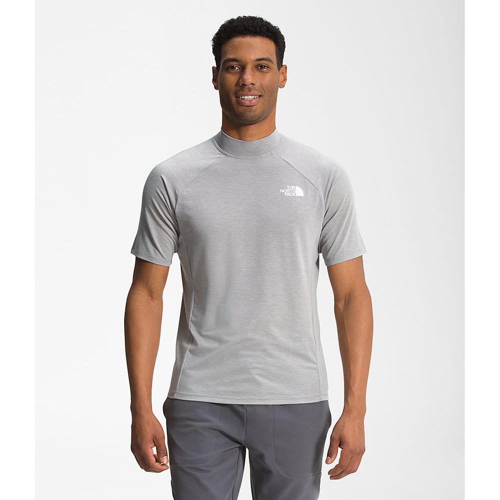 The North Face Tekware® Κοντό Μανίκι Ανδρικα T Shirt - Γκρι (TRWS38597)